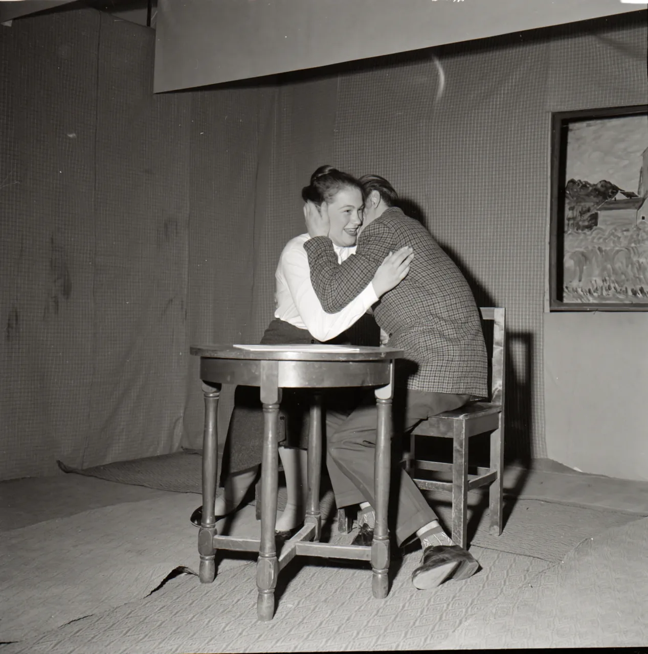 Folkhögskolan 1-ans klassfest 19590228 bild 6