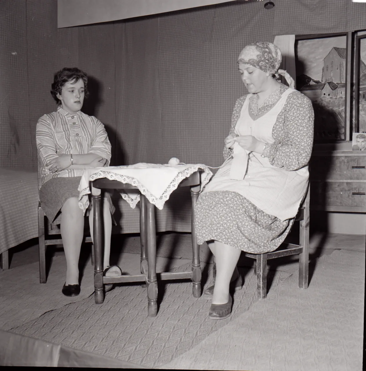 Folkhögskolan 1-ans klassfest 19590228 bild 9